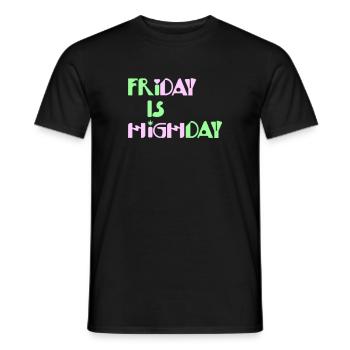 Friday is Highday - Männer T-Shirt - Schwarz - Vorne - AI Model Male 178 light (178cm)