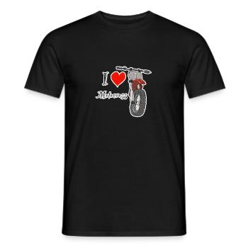 I love Motocross - Männer T-Shirt - Schwarz - Vorne - AI Model Male 178 light (178cm)