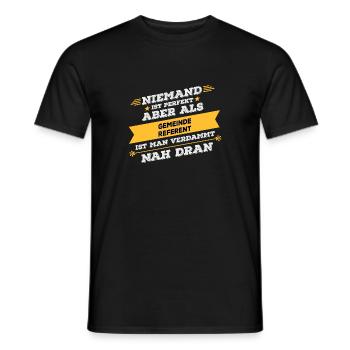 Gemeindereferent Beruf Geschenk - Männer T-Shirt - Schwarz - Vorne - AI Model Male 178 light (178cm)