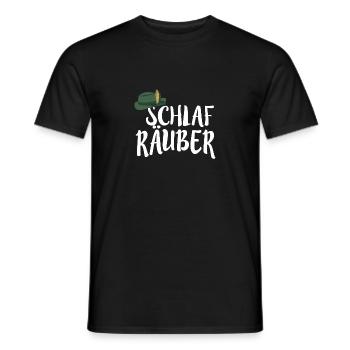 SCHLAF RÄUBER KINDER SCHLAFLOS KINDER SPRUCH KIND - Männer T-Shirt - Schwarz - Vorne - AI Model Male 178 light (178cm)