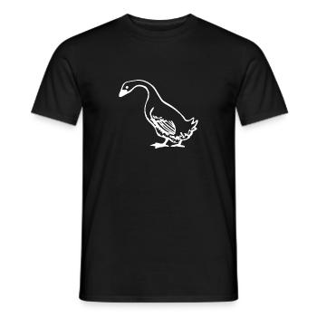 gans - Männer T-Shirt - Schwarz - Vorne - AI Model Male 178 light (178cm)