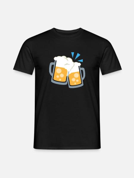 bier krüge - Männer T-Shirt - Schwarz