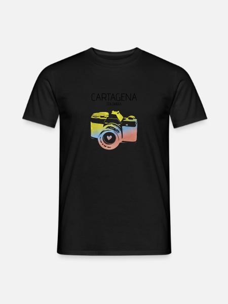 Colombia, Cartagena - Men's T-Shirt - black