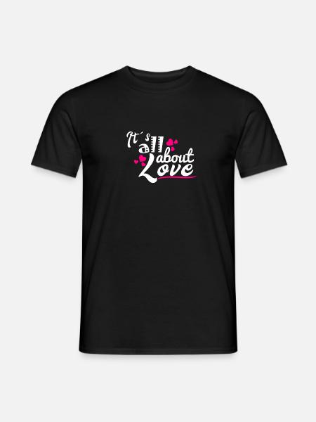 Idée Valentine Février Amour cadeau - T-shirt homme - noir