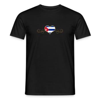 Gold Love Land Roots Cuba - Men's T-Shirt - black - Front - AI Model Male 178 light (178cm)