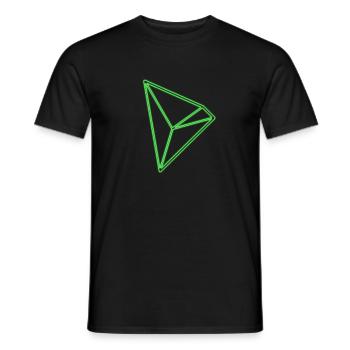 Tron TRX Tronix Coin Blockchhain crypto-monnaie - T-shirt homme - noir - Devant - AI Model Male 178 light (178cm)