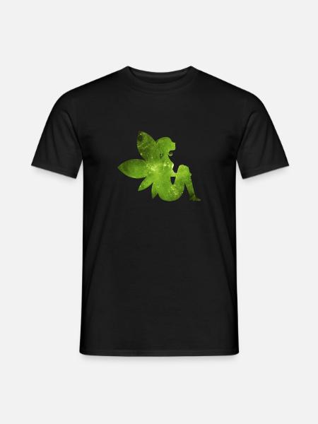 Green fairy gift idea elf - Men's T-Shirt - black