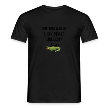 Quel jeu de cartes comme faire Lézards mieux? - T-shirt homme - noir - Devant - AI Model Male 178 light (178cm)