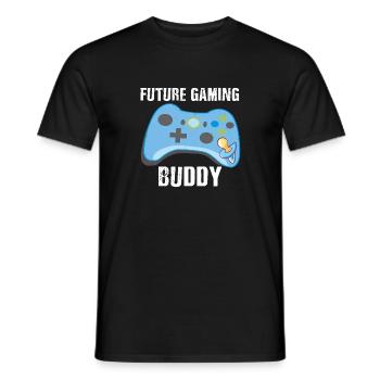 Cute Future Gaming Buddy Baby Gamer Parents - Männer T-Shirt - Schwarz - Vorne - AI Model Male 178 light (178cm)