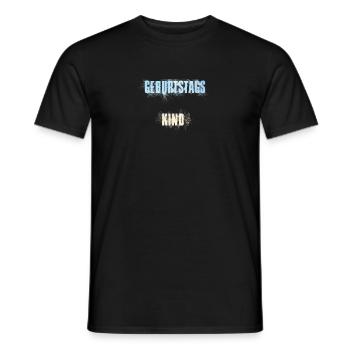 Birthday child - Men's T-Shirt - black - Front - AI Model Male 178 light (178cm)