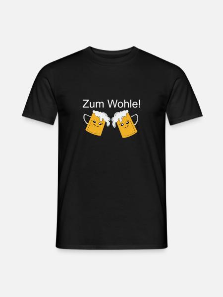 Trinkspruch - Männer T-Shirt - Schwarz