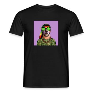 CRYPTO CLUB - Men's T-Shirt - black - Front - AI Model Male 178 light (178cm)