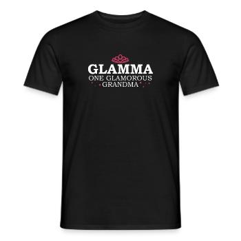 Glamma Funny Nana Cute Glamorous Grandma - Men's T-Shirt - black - Front - AI Model Male 178 light (178cm)