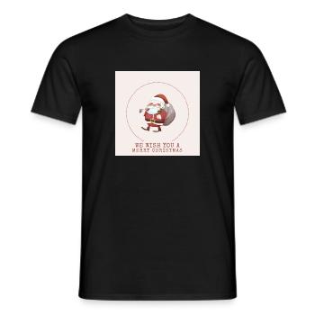 Image PNG - T-shirt homme - noir - Devant - AI Model Male 178 light (178cm)