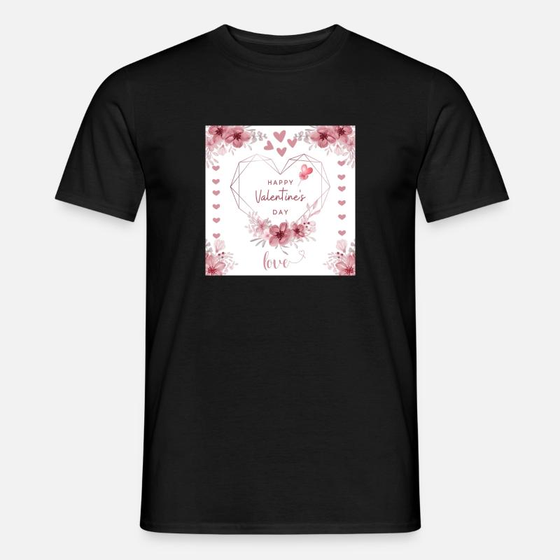 Valentinstag - Männer T-Shirt - Schwarz