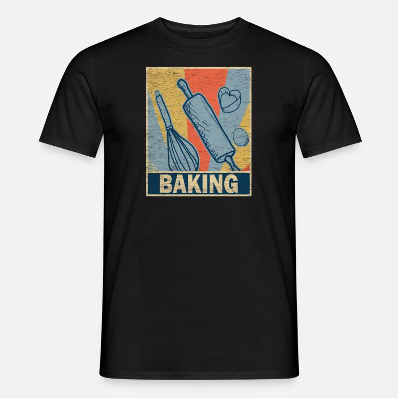 Bäcker Backen Beruf - Männer T-Shirt - Schwarz