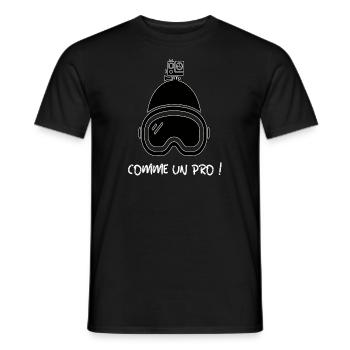LIKE A PRO - Men's T-Shirt - black - Front - AI Model Male 178 light (178cm)