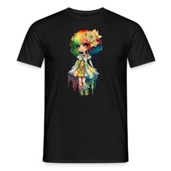 Lady Color - Men's T-Shirt - black - Front - AI Model Male 178 light (178cm)