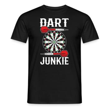 Darts players Darts players - Men's T-Shirt - black - Front - AI Model Male 178 light (178cm)