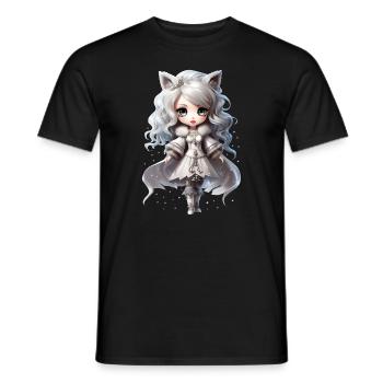 Dollie Winter - Männer T-Shirt - Schwarz - Vorne - AI Model Male 178 light (178cm)