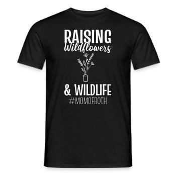 Raising Wildflowers & Wildlife Florist - Männer T-Shirt - Schwarz - Vorne - AI Model Male 178 light (178cm)