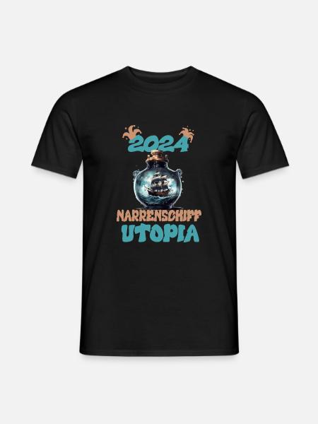 2024, Ship of Fools Utopia - Men's T-Shirt - black