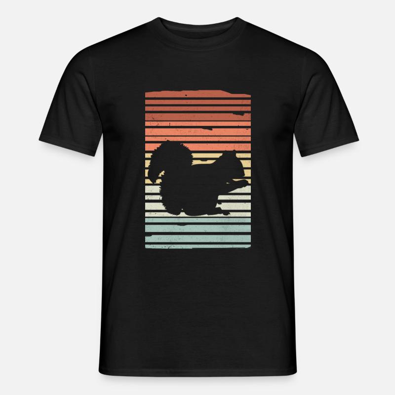 Eichörnchen Squirrel Streifenhörnchen - Männer T-Shirt - Schwarz