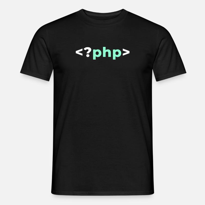 Chemise de développeur de logiciel de programmeur PHP - T-shirt homme - noir