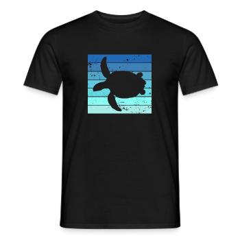 Chill Toad Turtle Chill Turtle Relax - T-shirt homme - noir - Devant - AI Model Male 178 light (178cm)