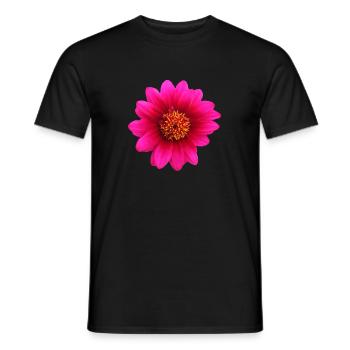 flowers lilies tulips orchids sunflower dahlia ger - Männer T-Shirt - Schwarz - Vorne - AI Model Male 178 light (178cm)