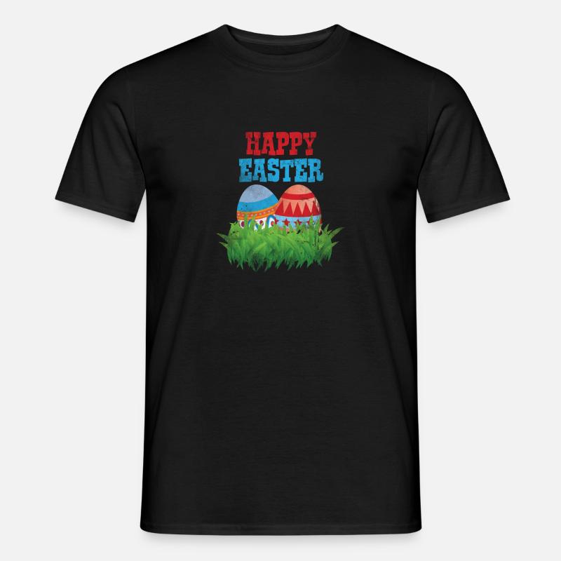 Easter Easter Eggs Easter Bunny Jesus Easter Christian - Men’s T-shirt - black