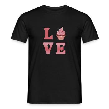 Bake Love - Men's T-Shirt - black - Front - AI Model Male 178 light (178cm)
