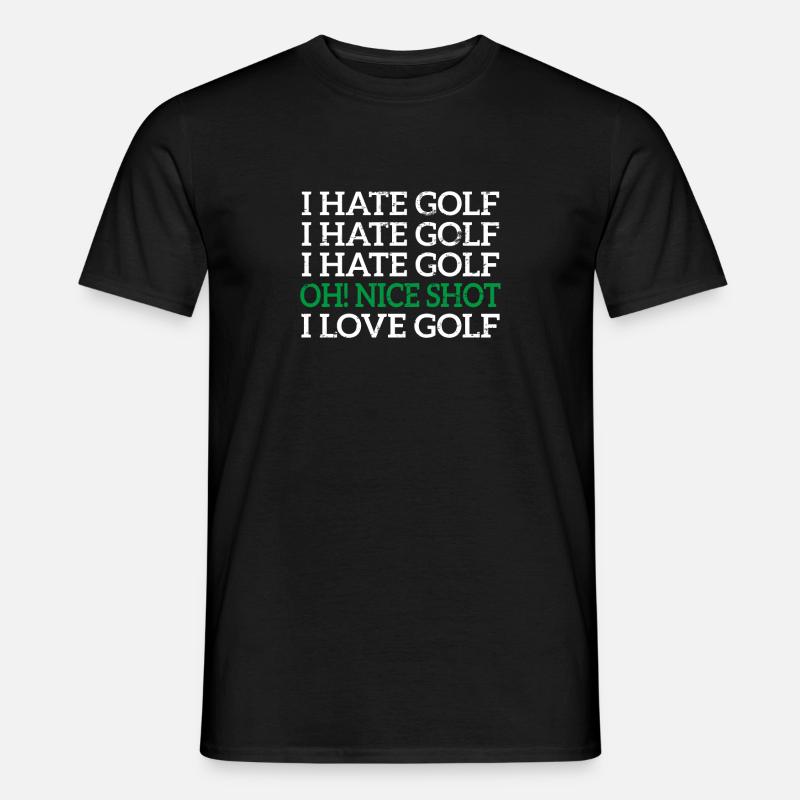 Golf Golfer - Männer T-Shirt - Schwarz