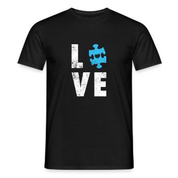 Autism Autist Autist Gift Gift Idea - Men's T-Shirt - black - Front - AI Model Male 178 light (178cm)