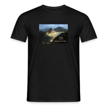 Regenbogen Risco Blanco - Männer T-Shirt - Schwarz - Vorne - AI Model Male 178 light (178cm)