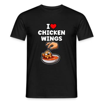 Fried Chicken Chicken Wings Chicken Gift - Men's T-Shirt - black - Front - AI Model Male 178 light (178cm)