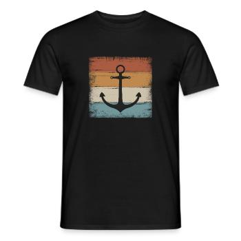 Anker Maritim Meer Seefahrt - T-shirt homme - noir - Devant - AI Model Male 178 light (178cm)