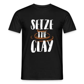 Pottery and pottery - Men's T-Shirt - black - Front - AI Model Male 178 light (178cm)