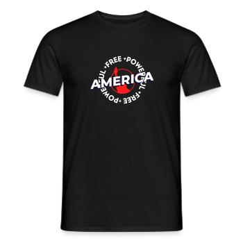 Liberté puissante - T-shirt homme - noir - Devant - AI Model Male 178 light (178cm)
