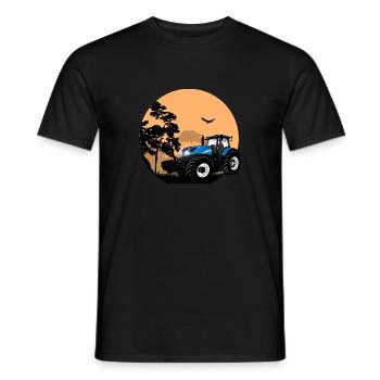 Tracteur - Tracteur - Agriculteur - Agriculteur - T-shirt homme - noir - Devant - AI Model Male 178 light (178cm)