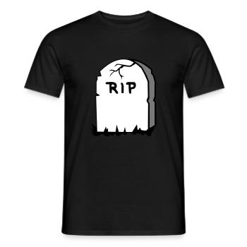 pierre tombale - T-shirt homme - noir - Devant - AI Model Male 178 light (178cm)