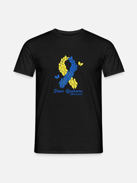 Down-Syndrom-Bewusstsein - Männer T-Shirt - Schwarz