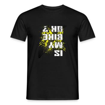 Is My Bike Ok ? - Männer T-Shirt - Schwarz - Vorne - AI Model Male 178 light (178cm)