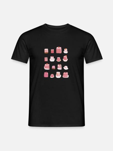 Sugar-sweet pink punch-crab - Men's T-Shirt - black