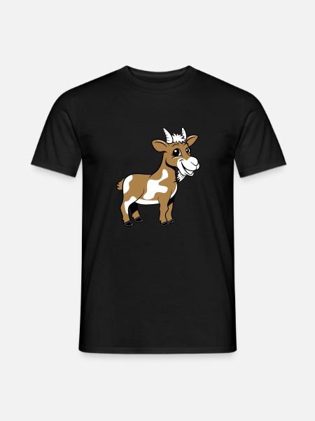 Goat moaning smiles - Men's T-Shirt - black