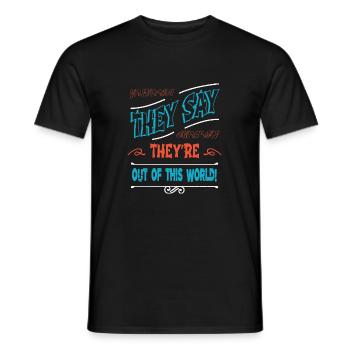 jeu de mots extraterrestre esthétique ancien égyptien idée actuelle - T-shirt homme - noir - Devant - AI Model Male 178 light (178cm)