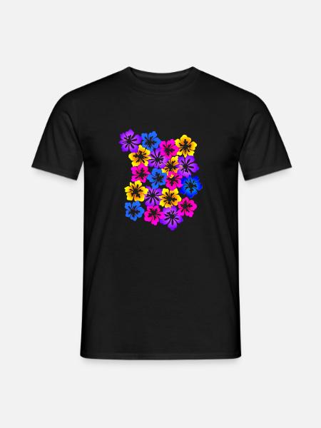 Flower carpet - Men's T-Shirt - black
