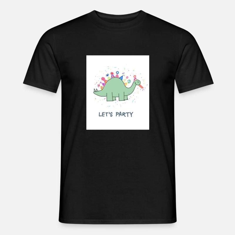 Lets Party - Männer T-Shirt - Schwarz