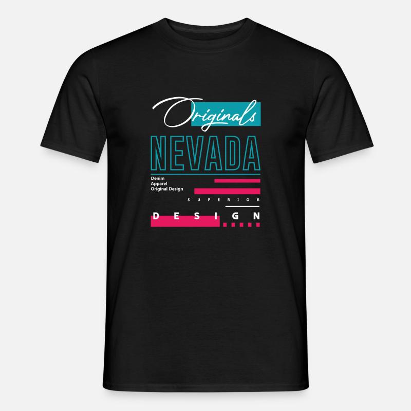 Nevada - Männer T-Shirt - Schwarz