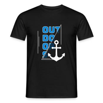 Au bord de la mer - T-shirt homme - noir - Devant - AI Model Male 178 light (178cm)